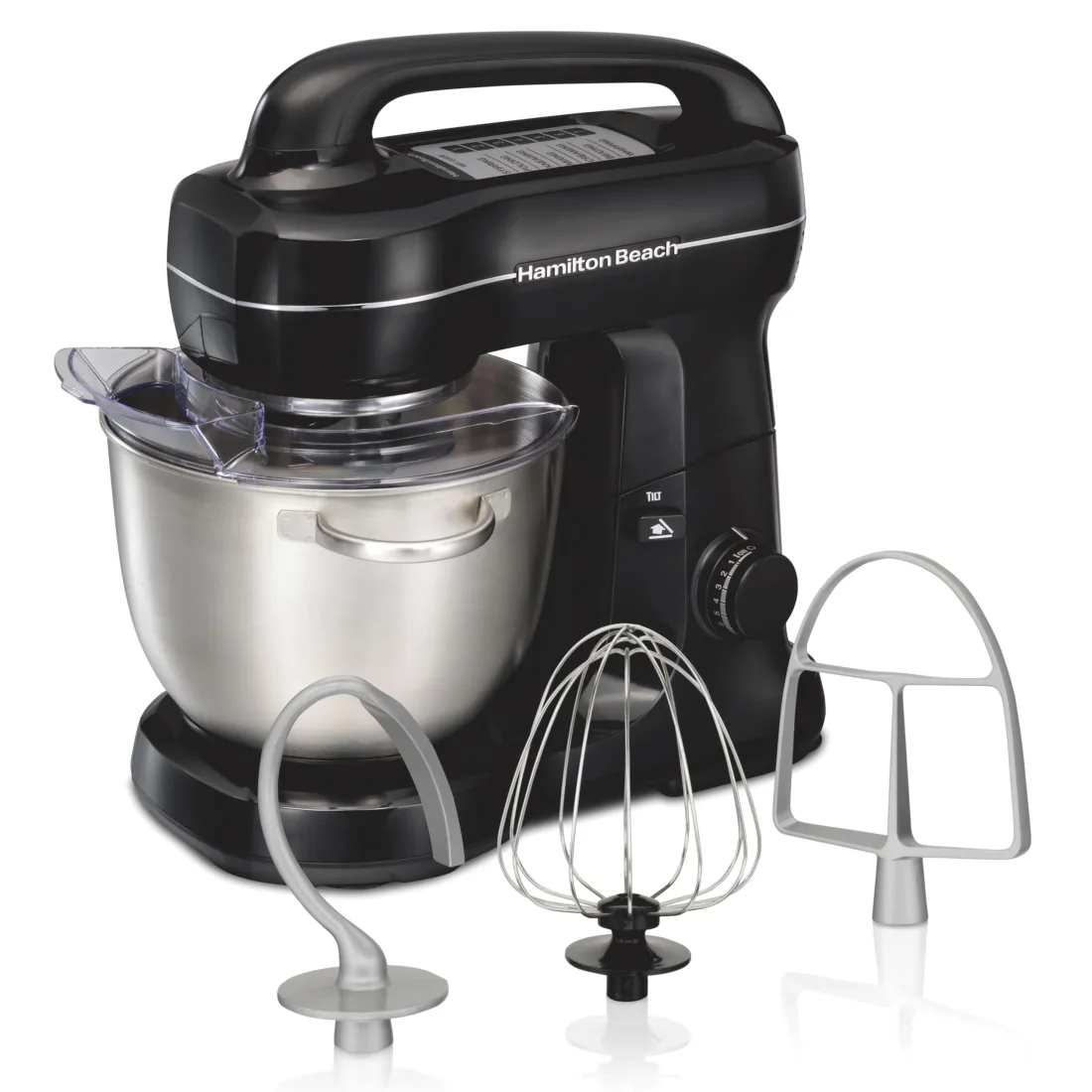 Hamilton Beach 4-Quart 7-Speed Stand Mixer with Easy-Carry Handle (63391)